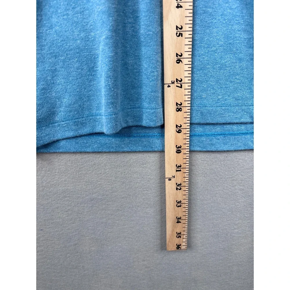 Van Heusen Flex Mens XL Classic Fit Polo Shirt Blue Heather Short Sleeve Pocket